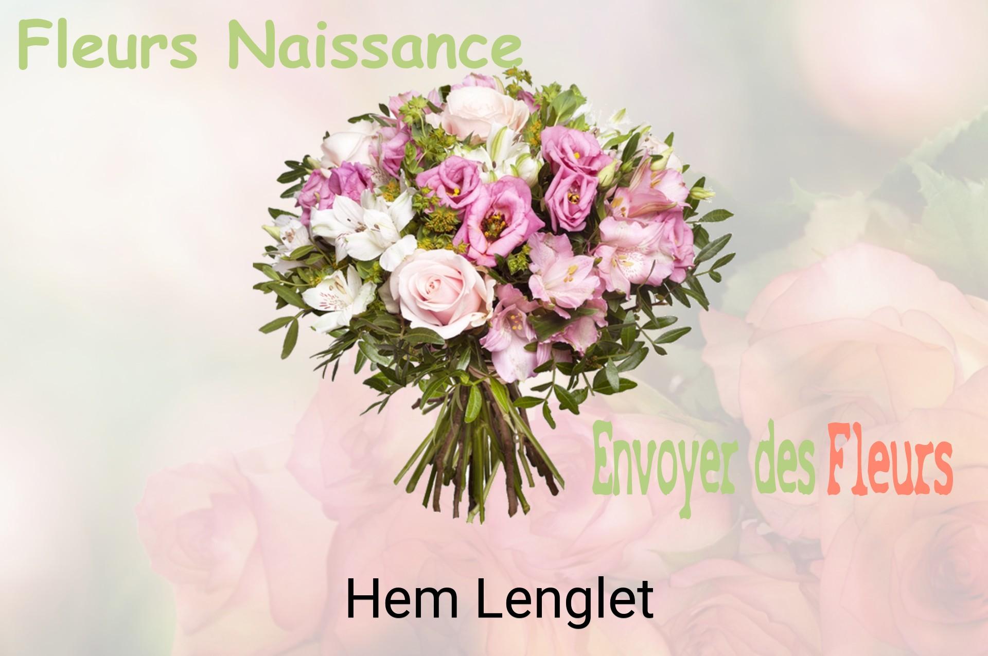 Bouquet de fleurs de naissance livré à Hem-Lenglet